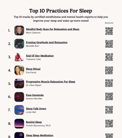 Top 10 Practices For Sleep
